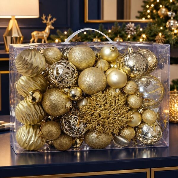 LÜX ÇANTA NOEL SET 100 GOLD  (1 KOLİ 18 PK)