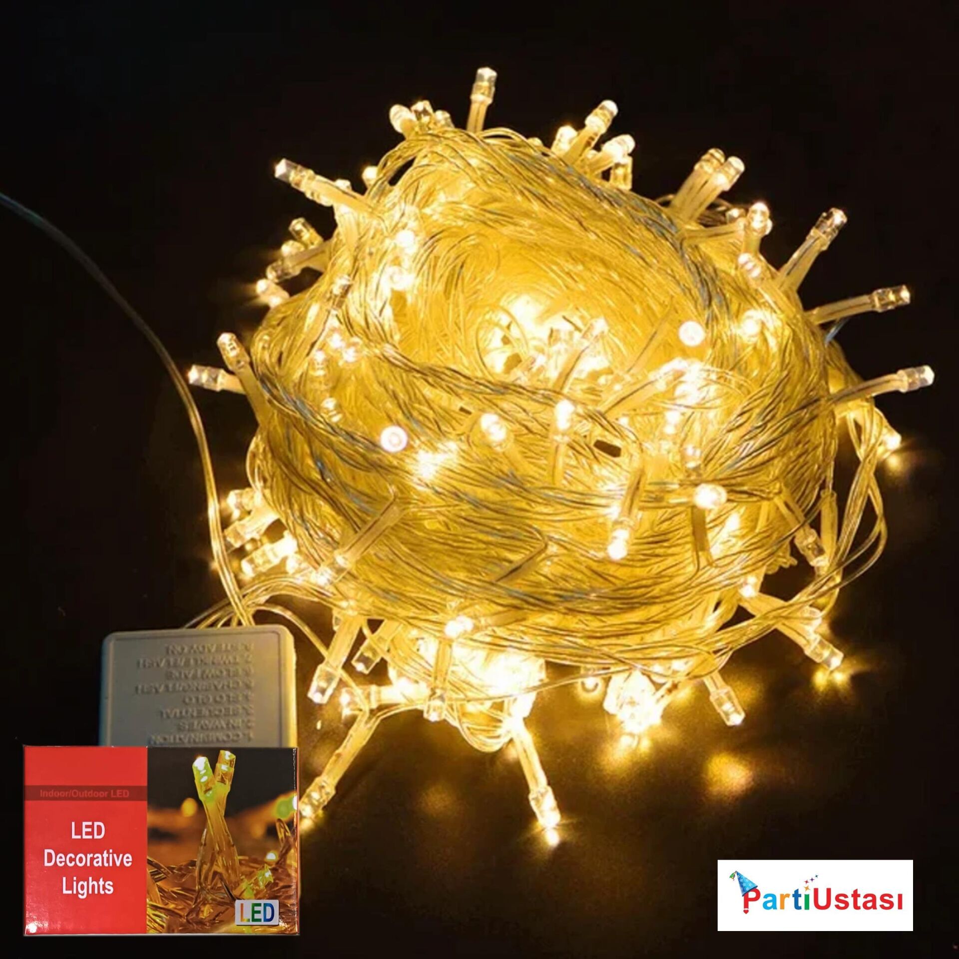 LED IŞIK PİRİNÇ GÜNIŞIĞI (5 METRE) 100 AMPUL