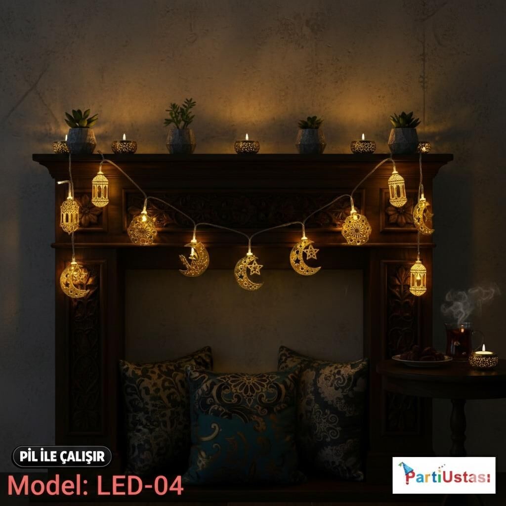 LED PİLLİ RAMAZAN LED 04 (2 METRE)