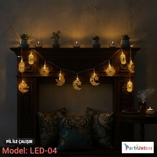 LED PİLLİ RAMAZAN LED 04 (2 METRE)