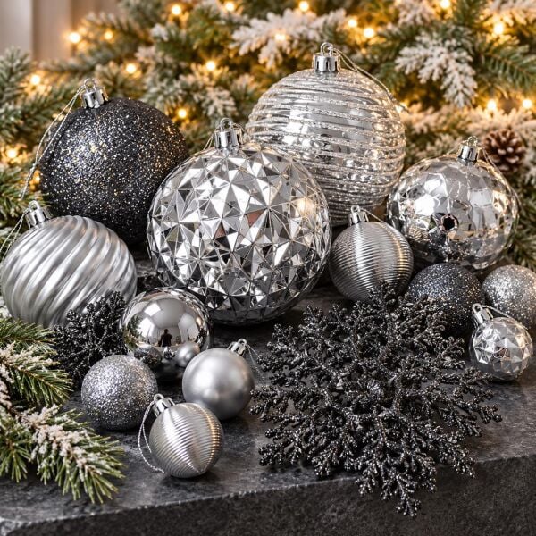 LÜX ÇANTA NOEL SET 100 LÜ GÜMÜŞ (1 KOLİ 18 PK)