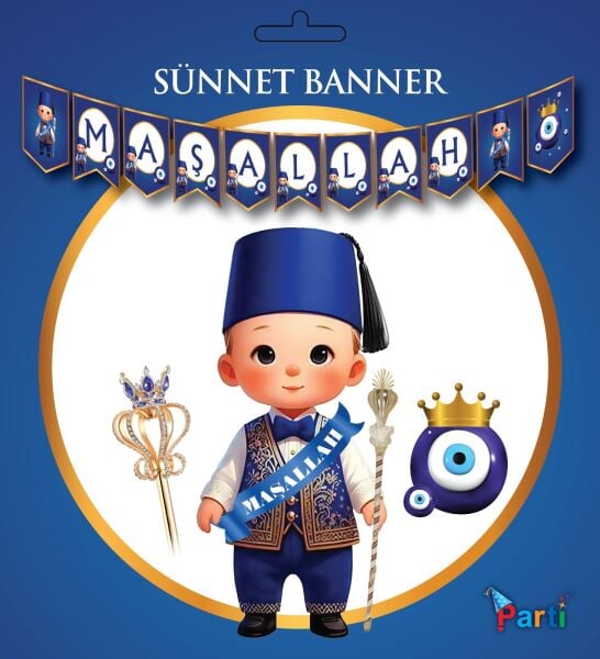 YAZI ZARF BANNER MAŞALLAH LACİVERT