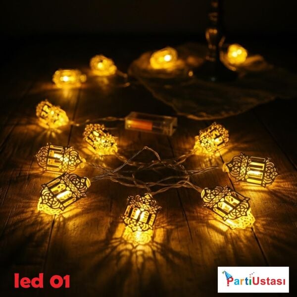 LED PİLLİ RAMAZAN LED 01 (2 METRE)