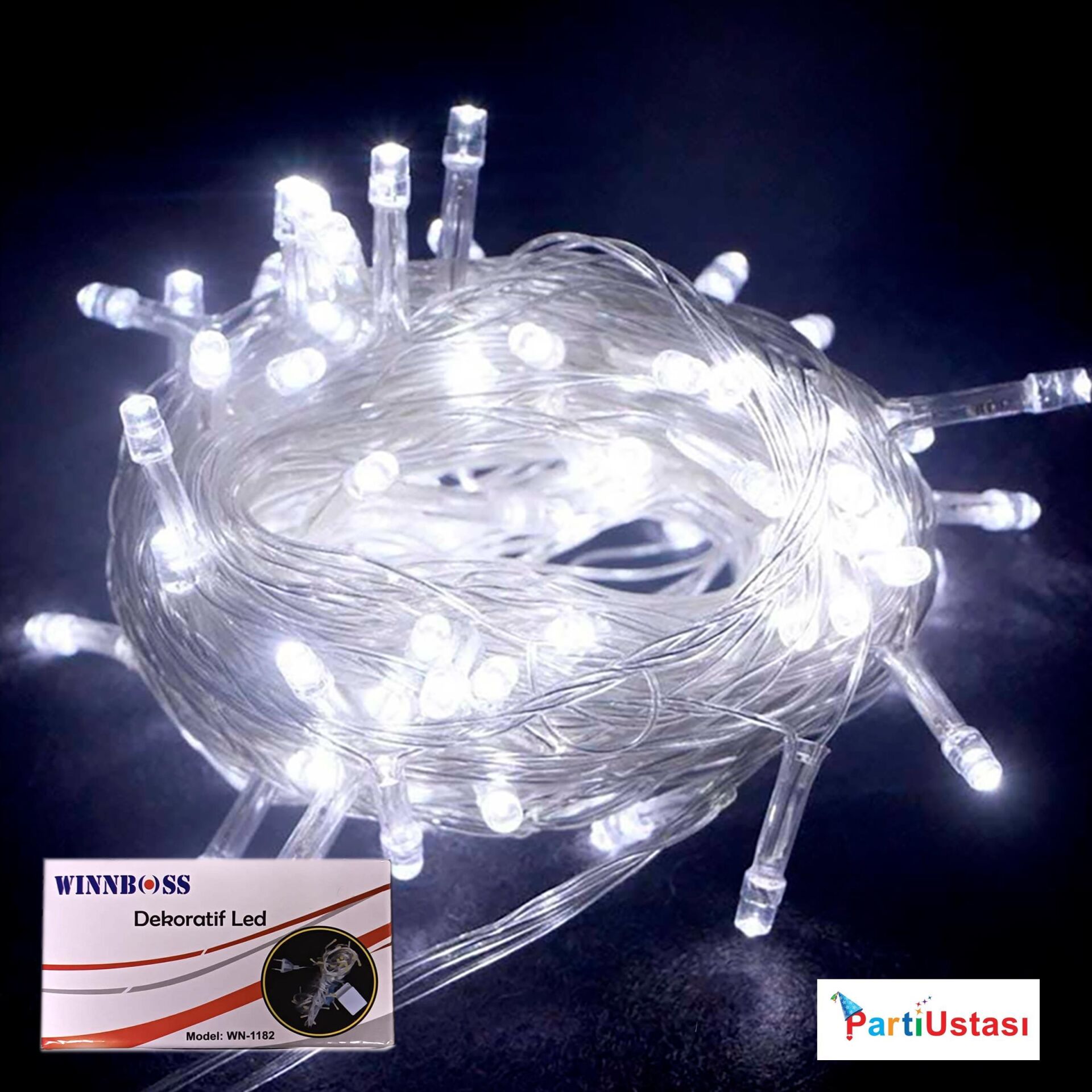 LED IŞIK 10 METRE WN 1182 BEYAZ 100 AMPUL