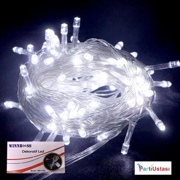 LED IŞIK 10 METRE WN 1182 BEYAZ 100 AMPUL