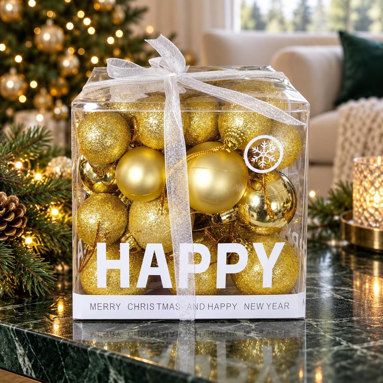 LÜX NOEL TOP 3 CM / 4  CM MİX 42 Lİ(1 KOLİ 100 PK)