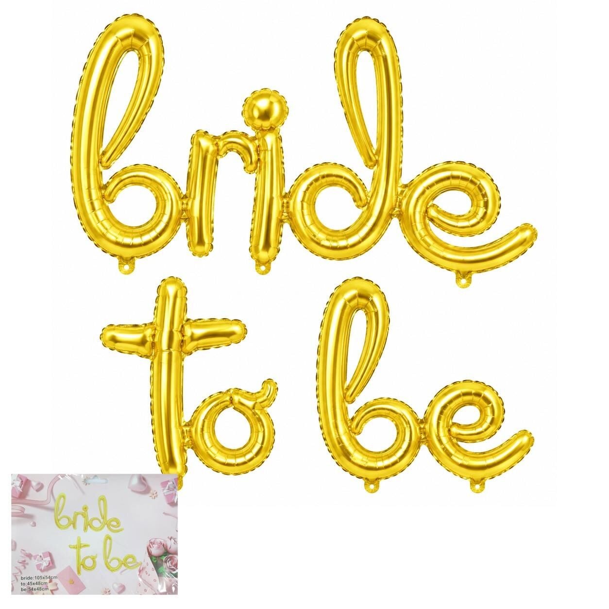 SET BRIDE TO BE KOREOGRAFİ FOLYO BALON ALTIN