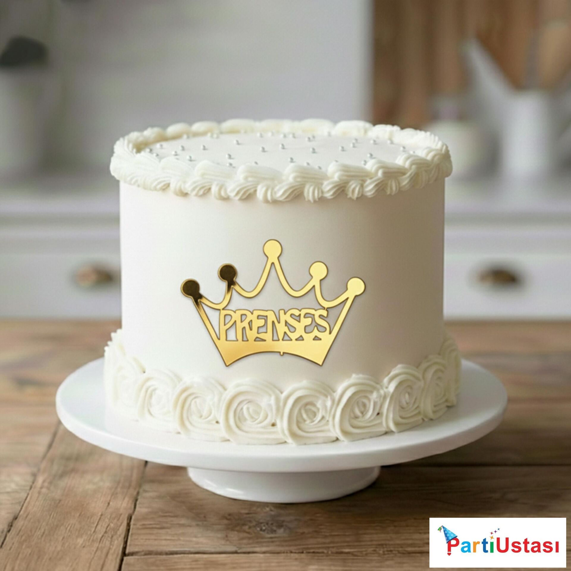 PASTA ÖNÜ YAZI PLEKSİ PRENSES GOLD