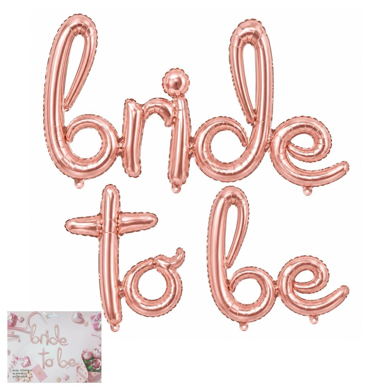 SET BRIDE TO BE KOREOGRAFİ  FOLYO BALON ROSE GOLD