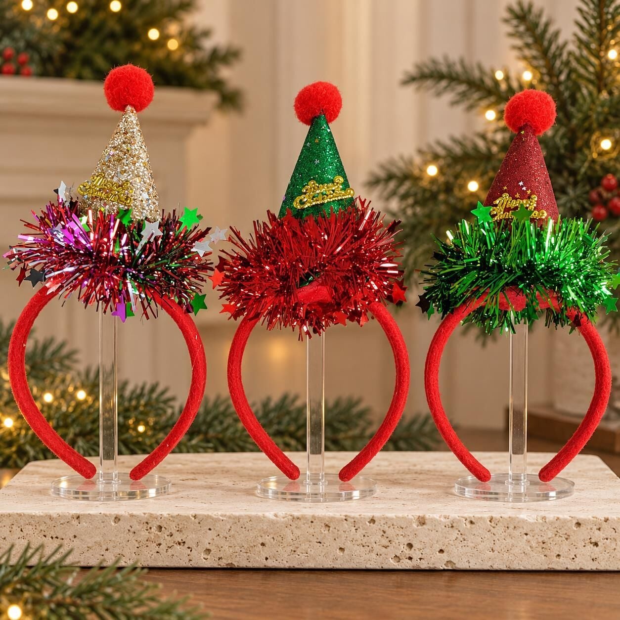 TAÇ NOEL 12 Lİ NOEL ŞAPKALI (1 KOLİ 600 AD)