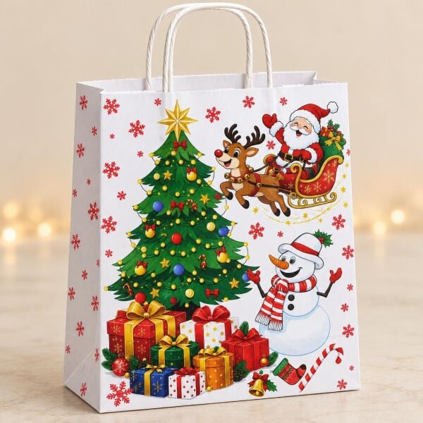 ÇANTA BÜKÜM SAPLI 25 X 12 X 31 H 25AD NOEL BABA