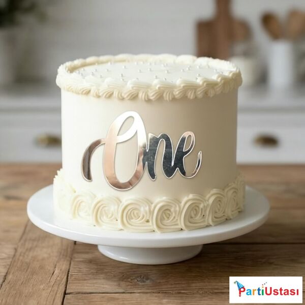 PASTA ÖNÜ YAZI PLEKSİ ONE GÜMÜŞ