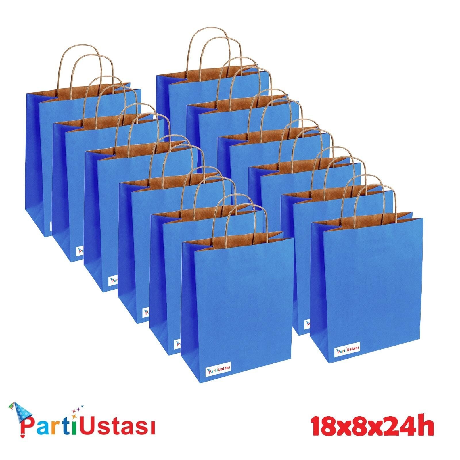 ÇANTA BÜKÜM SAPLI 18 X 8 X24 H (25AD) MAVİ
