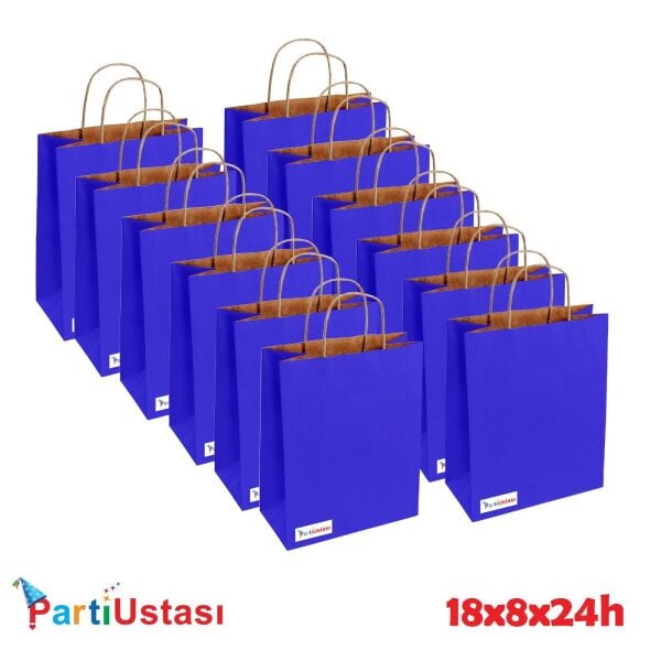 ÇANTA BÜKÜM SAPLI 18 X 8 X24 H (25AD) LACİVERT