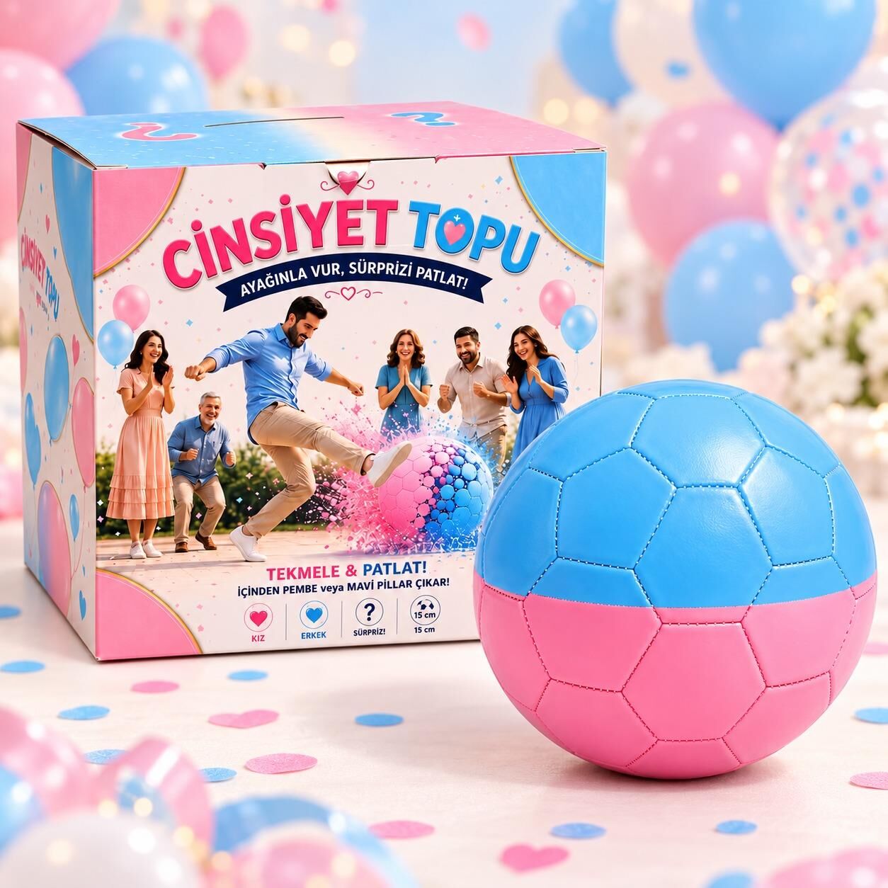 CİNSİYET TOP 12 MAVİ