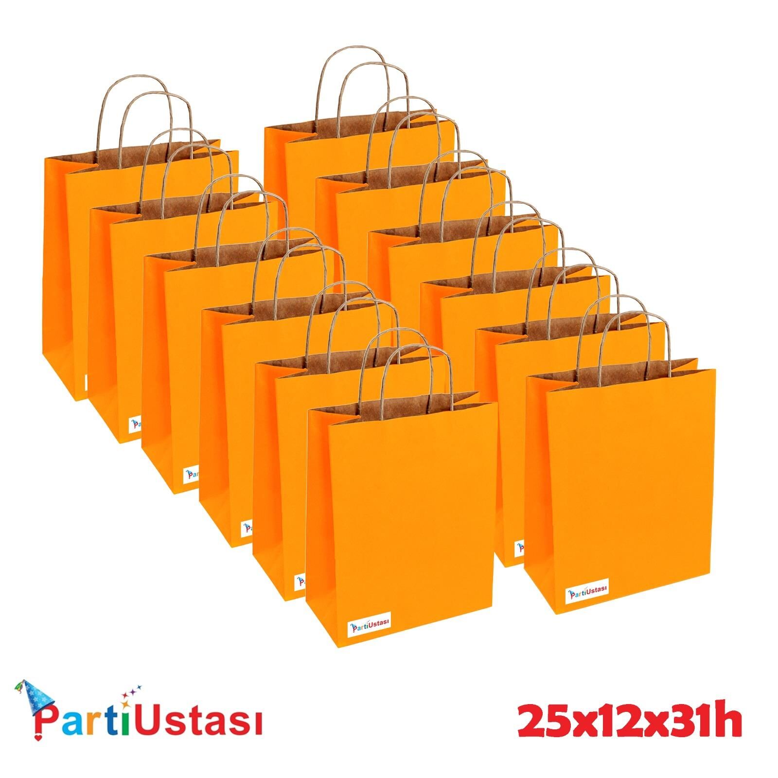 ÇANTA BÜKÜM SAPLI 25 X 12 X 31 H (25AD) TURUNCU