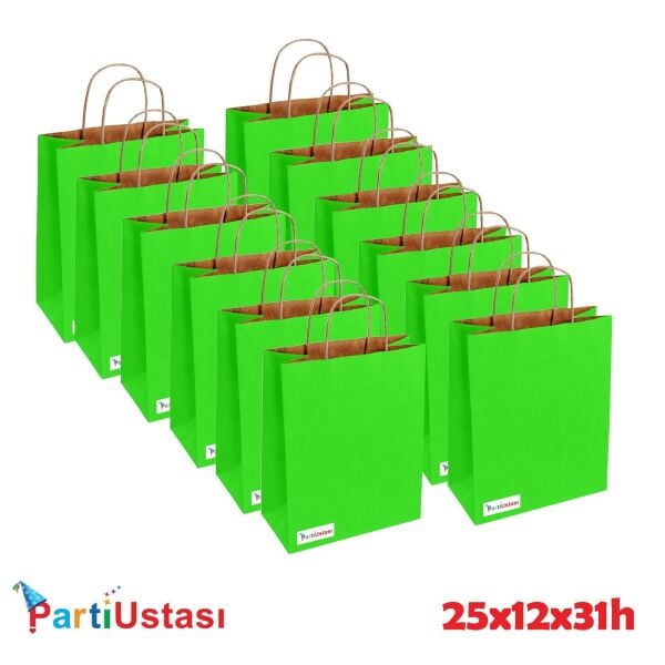 ÇANTA BÜKÜM SAPLI 25 X 12 X 31 H (25AD) YEŞİL