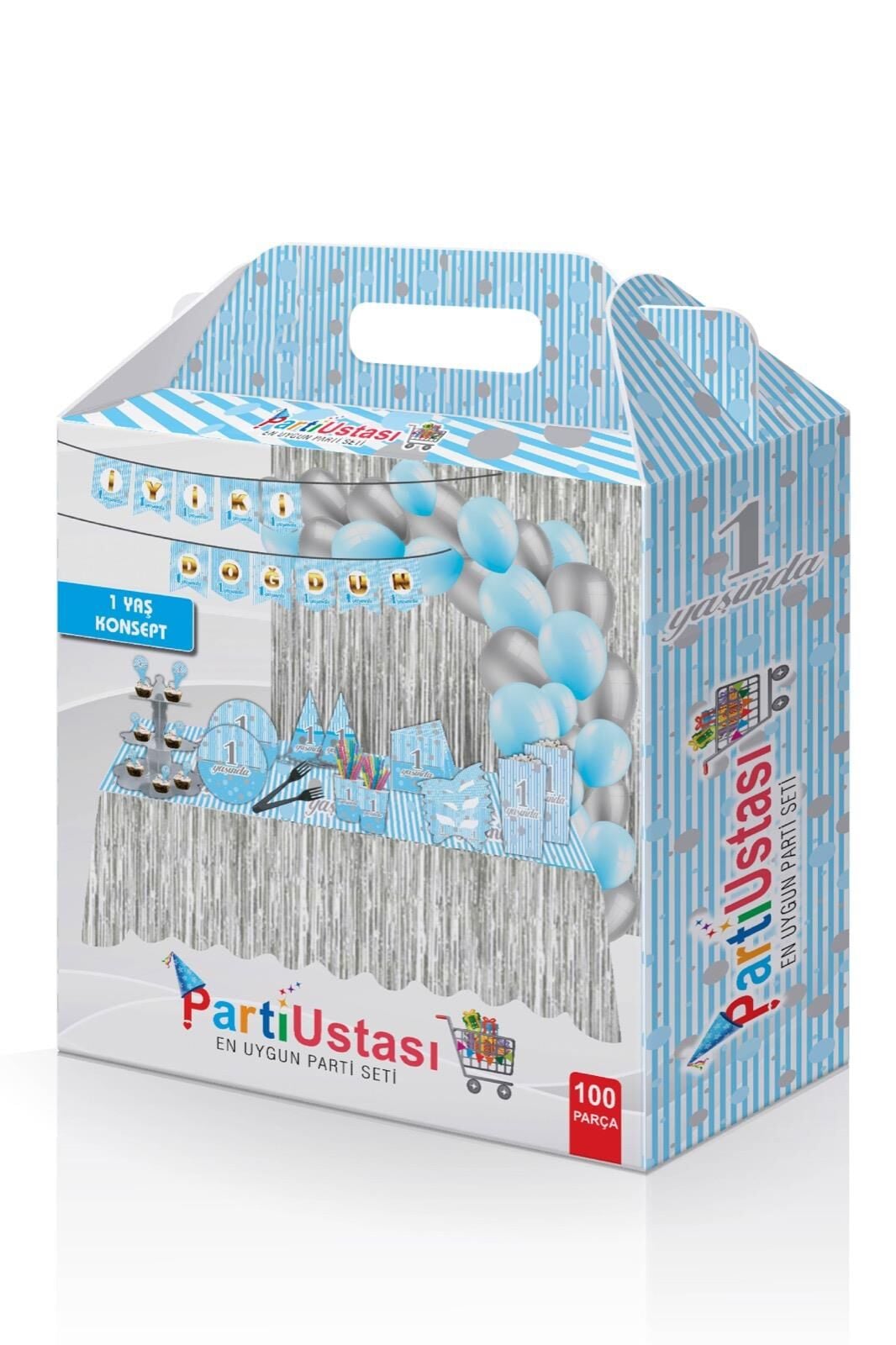 PARTİ SETİ BİR YAŞ MAVİ