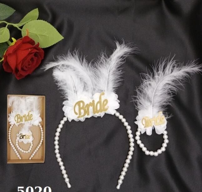 SET TAÇ İNCİLİ BEYAZ GOLD