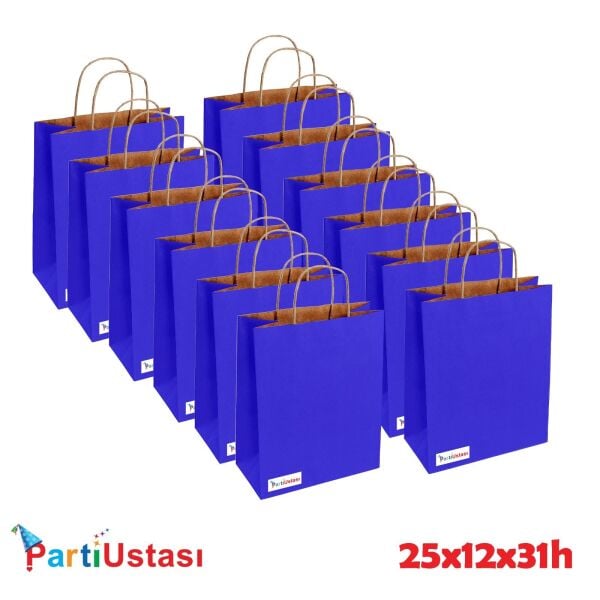 ÇANTA BÜKÜM SAPLI 25 X 12 X 31 H (25AD) LACİVERT