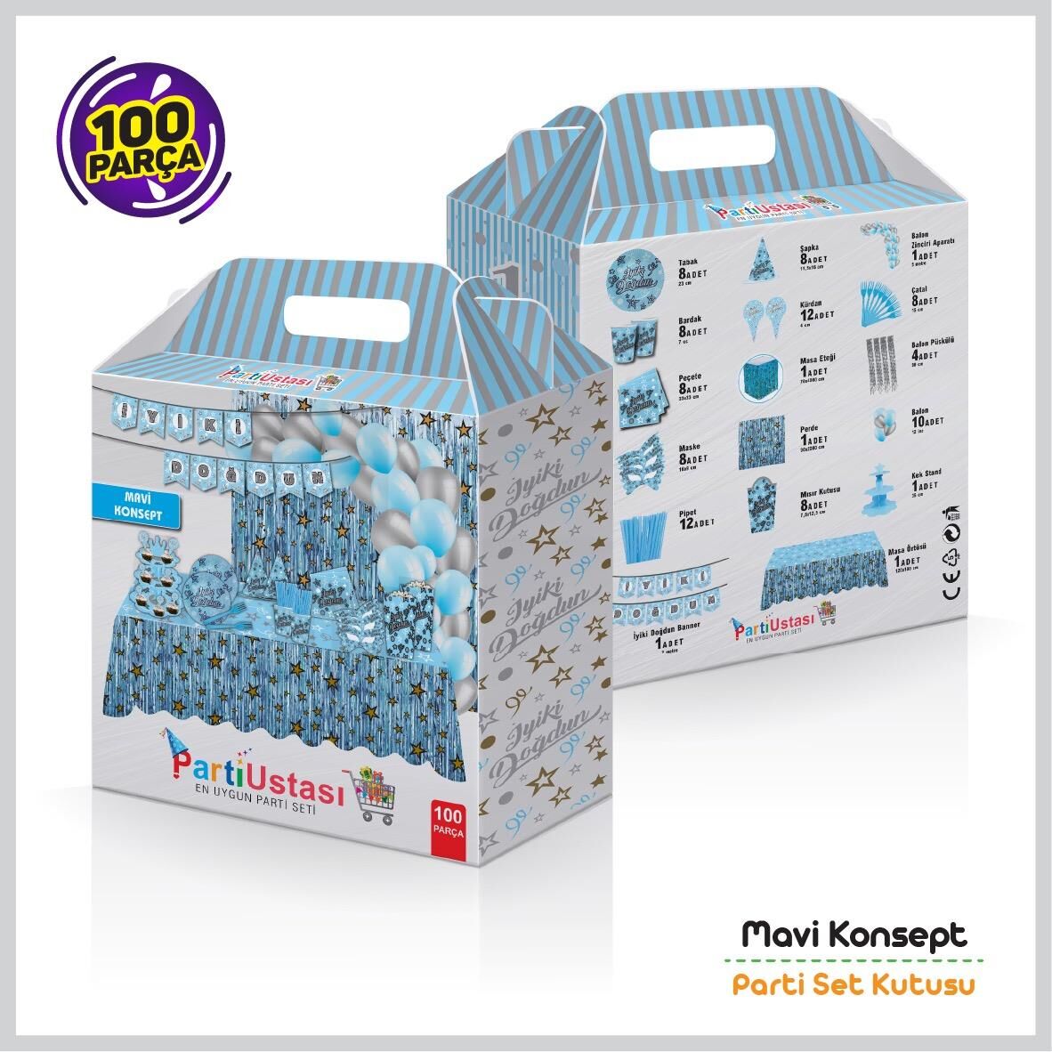 PARTİ SETİ İYİ Kİ DOĞDUN MAVİ