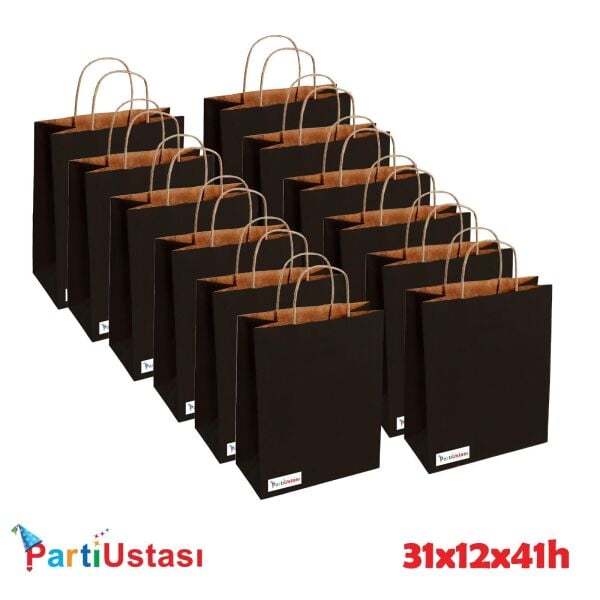 ÇANTA BÜKÜM SAPLI 31 X 12 X 41 H (25AD) SİYAH