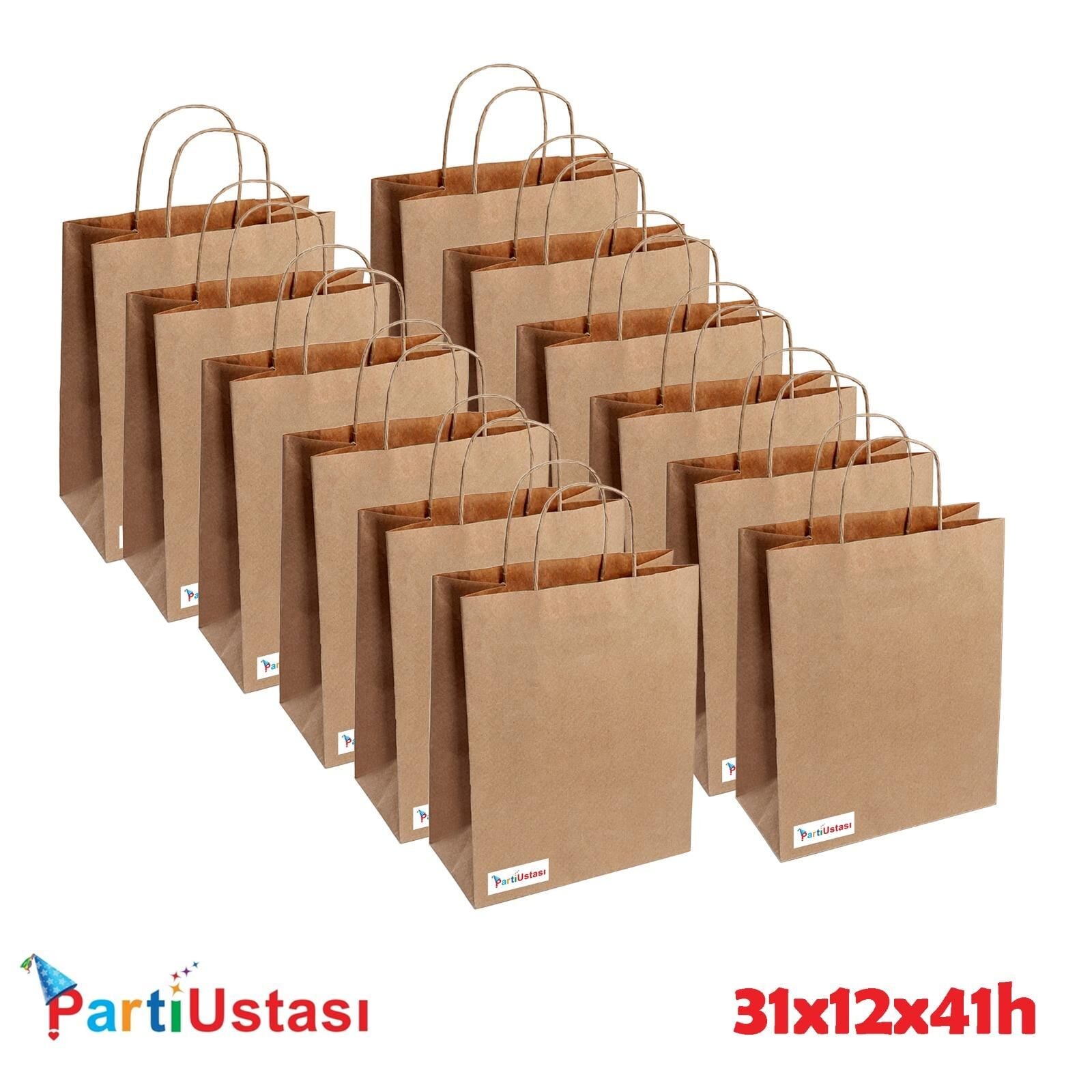 ÇANTA BÜKÜM SAPLI 31 X 12 X 41 H (25AD) KRAFT