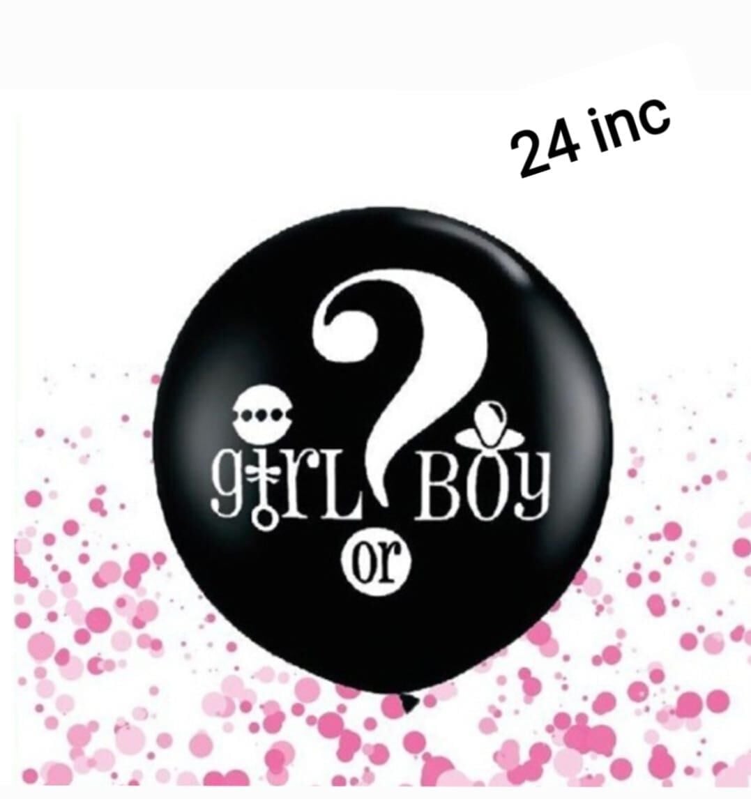 BALON CİNSİYET LATEX GIRL BOY ? PEMBE PULLU 24 İNÇ