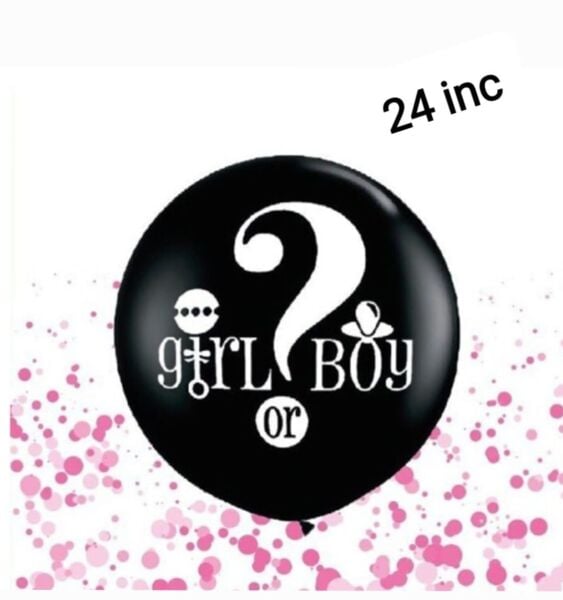 BALON CİNSİYET LATEX GIRL BOY ? PEMBE PULLU 24 İNÇ