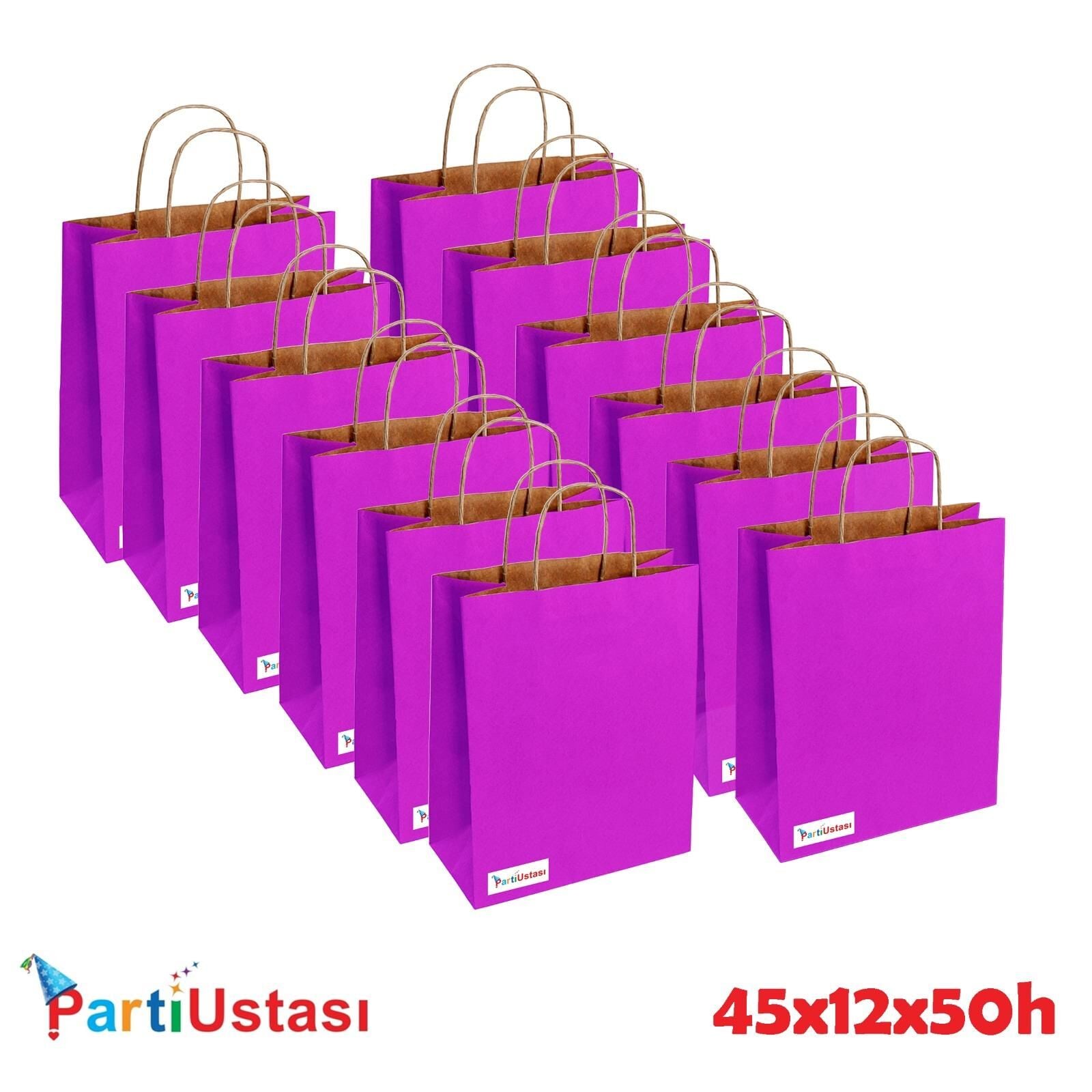 ÇANTA BÜKÜM SAPLI 45 X 12 X 50 H (25AD) MOR