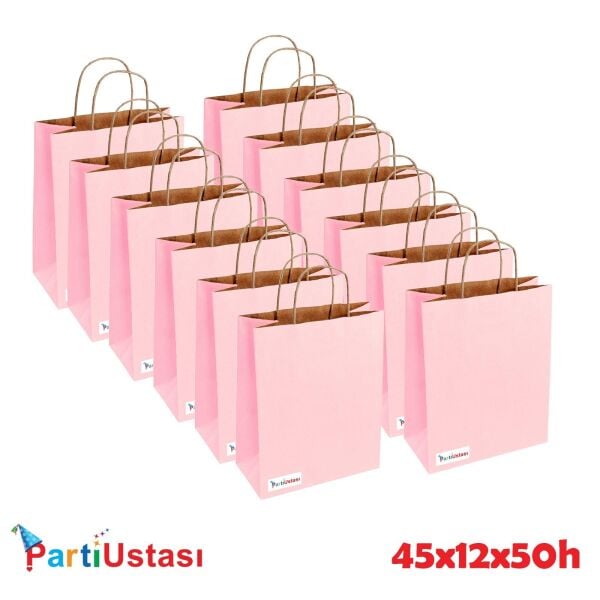 ÇANTA BÜKÜM SAPLI 45 X 12 X 50 H (25AD) PEMBE