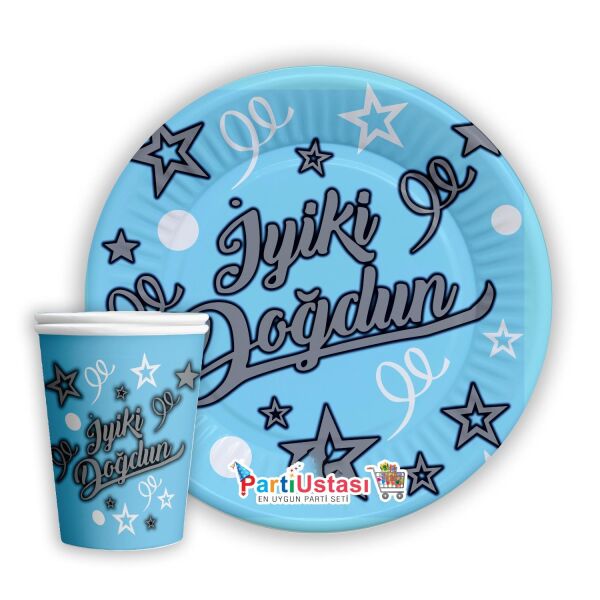 TABAK BARDAK İ.DOĞDUN MAVİ