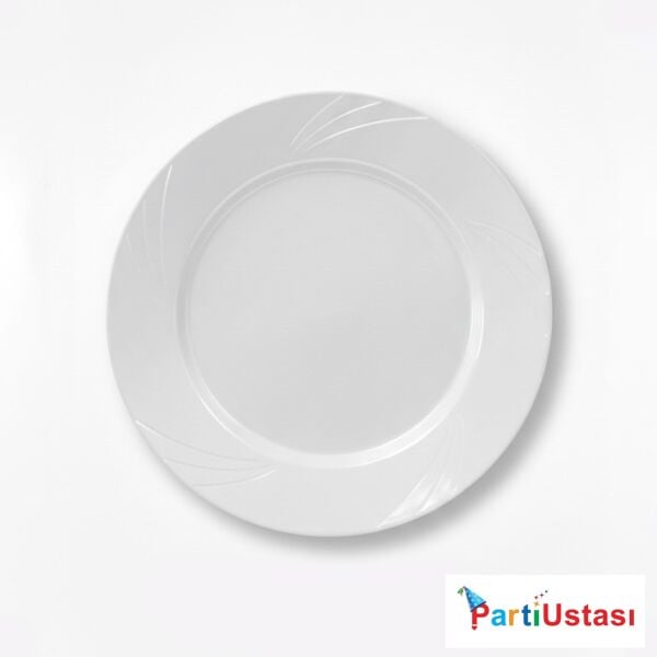 TABAK MİKA 26 CM 6 LI BEYAZ