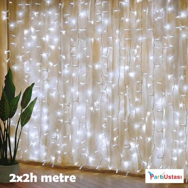LED PERDE 2 X 2 H METRE BEYAZ