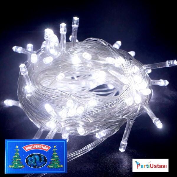 LED IŞIK 10 METRE BEYAZ 80 AMPUL