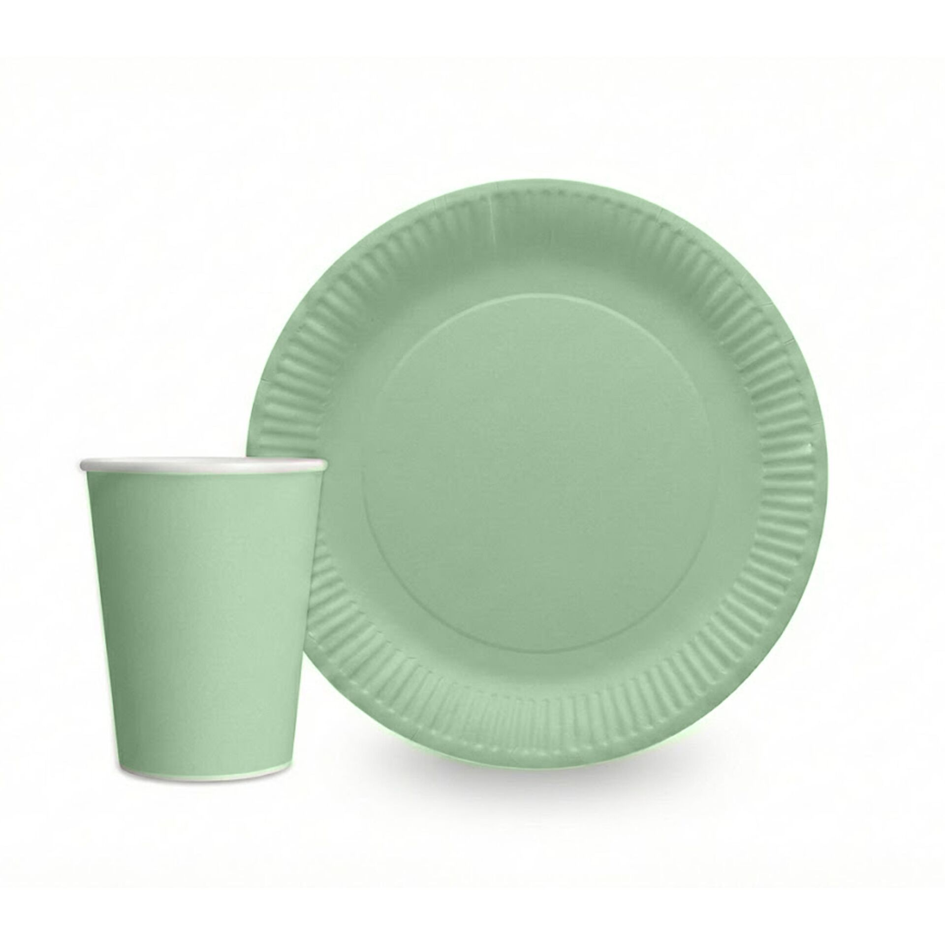 TABAK BARDAK PASTEL YEŞİL