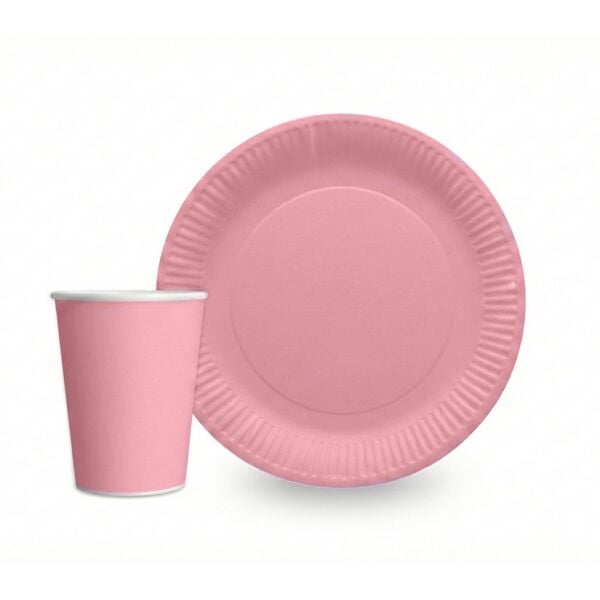 TABAK BARDAK PASTEL PEMBE