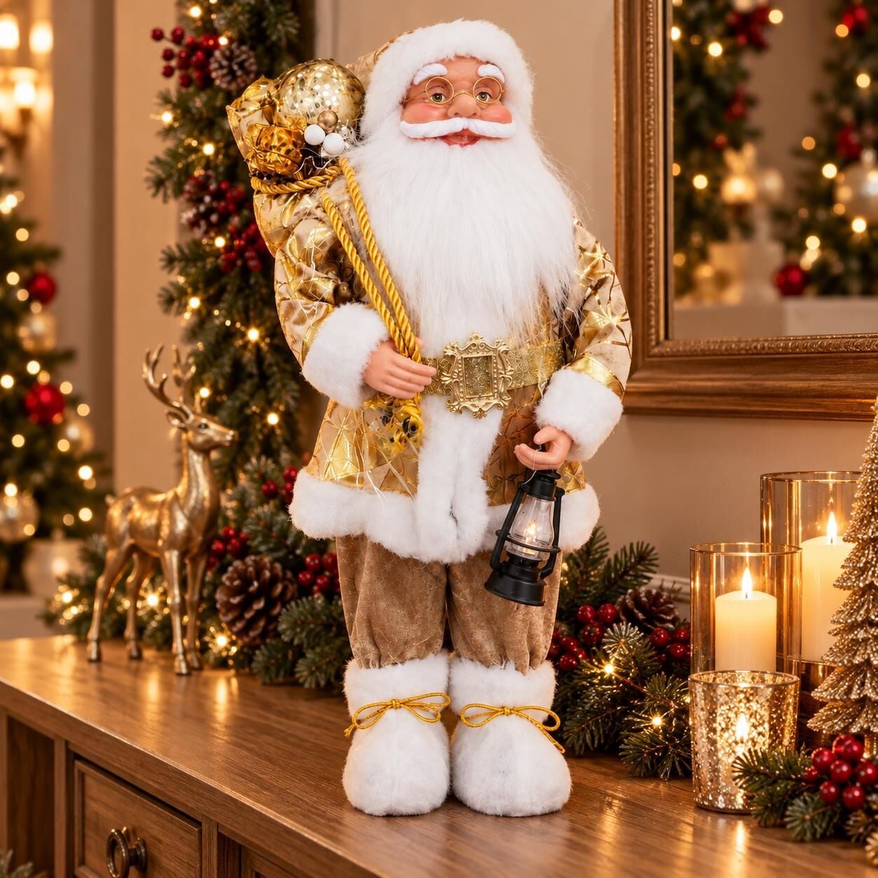 NOEL BABA GOLD 44 CM (1 KOLİ 36 AD)