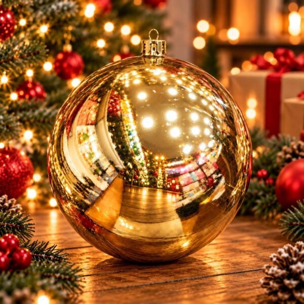 20CM NOEL TOPU GOLD (1 KOLİ 27 AD)