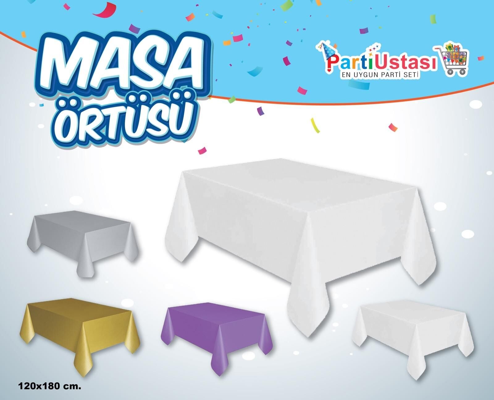 DÜZ MASA ÖRTÜSÜ BEYAZ