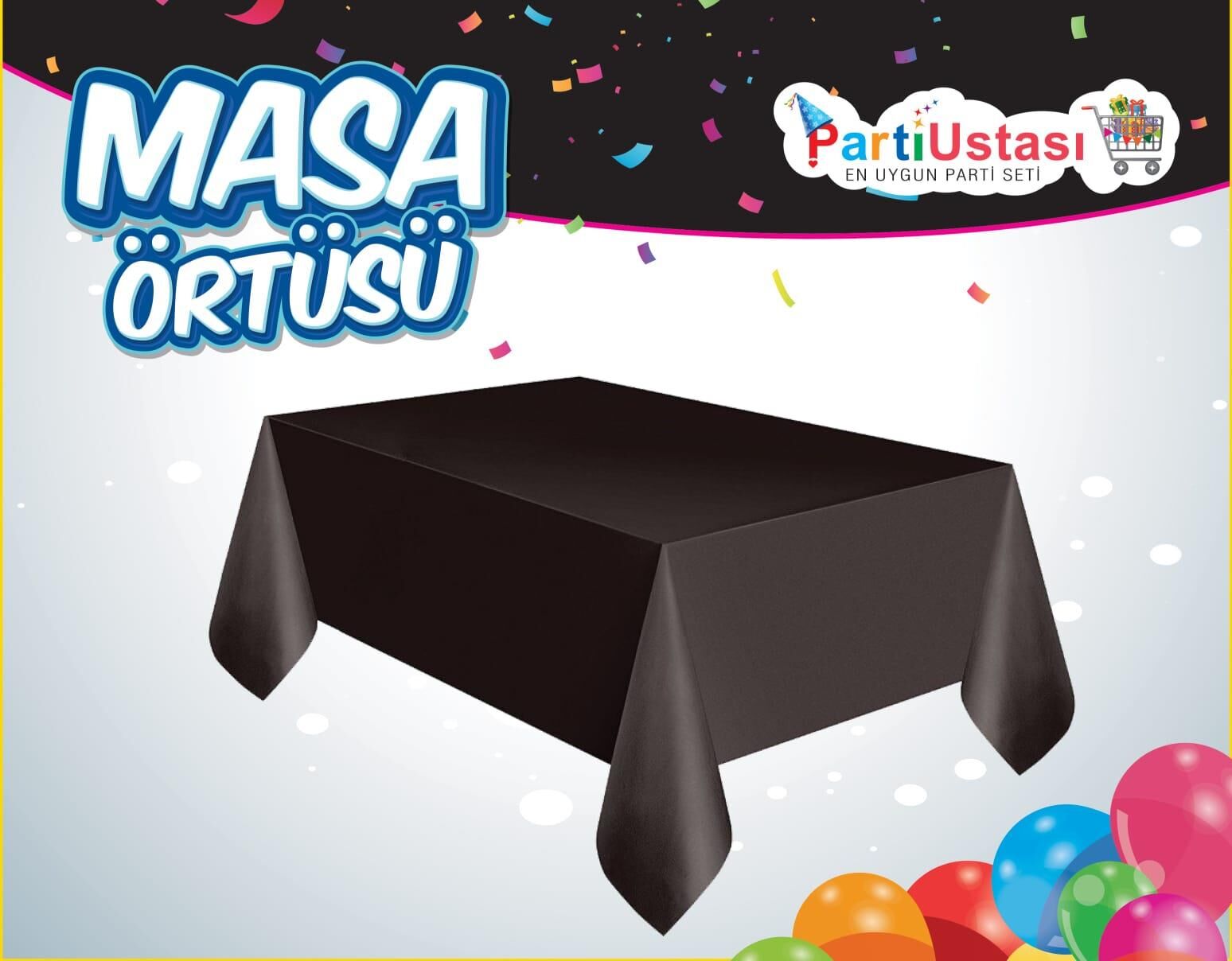 DÜZ MASA ÖRTÜSÜ SİYAH