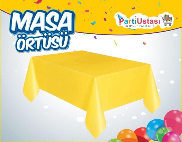 DÜZ MASA ÖRTÜSÜ SARI