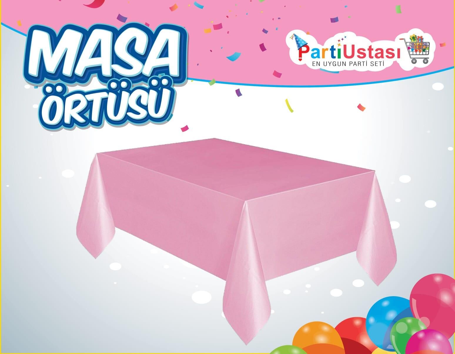 DÜZ MASA ÖRTÜSÜ PEMBE