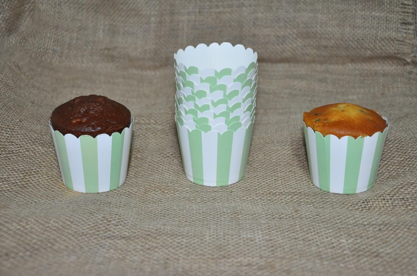 KAPSÜL 25 Lİ PASTEL ÇİZGİLİ YEŞİL