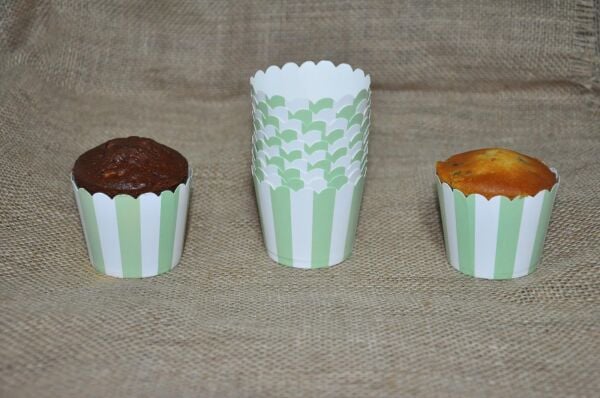 KAPSÜL 25 Lİ PASTEL ÇİZGİLİ YEŞİL