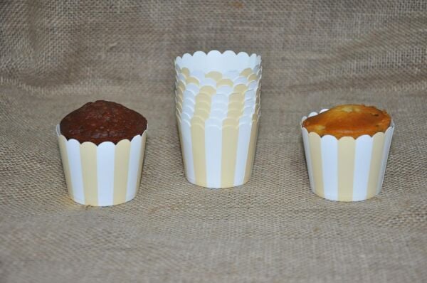 KAPSÜL 25 Lİ PASTEL ÇİZGİLİ KREM