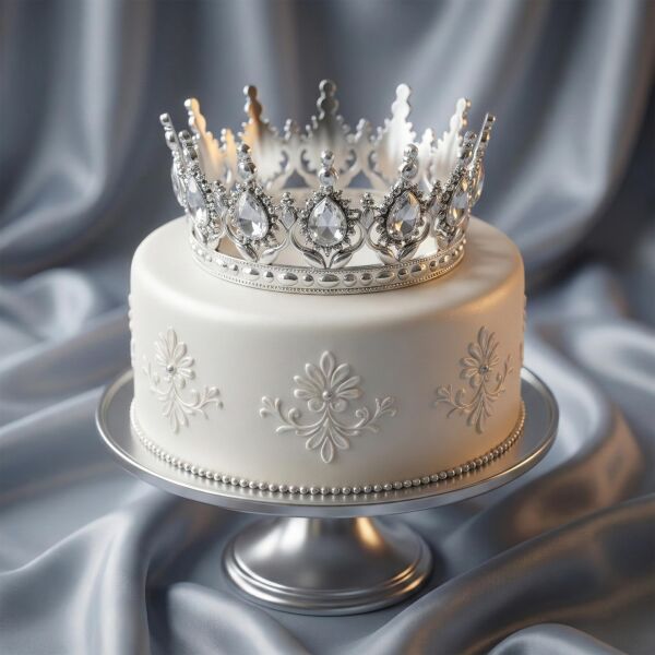 PLS TAÇ  TAM TUR TAŞLI GÜMÜŞ