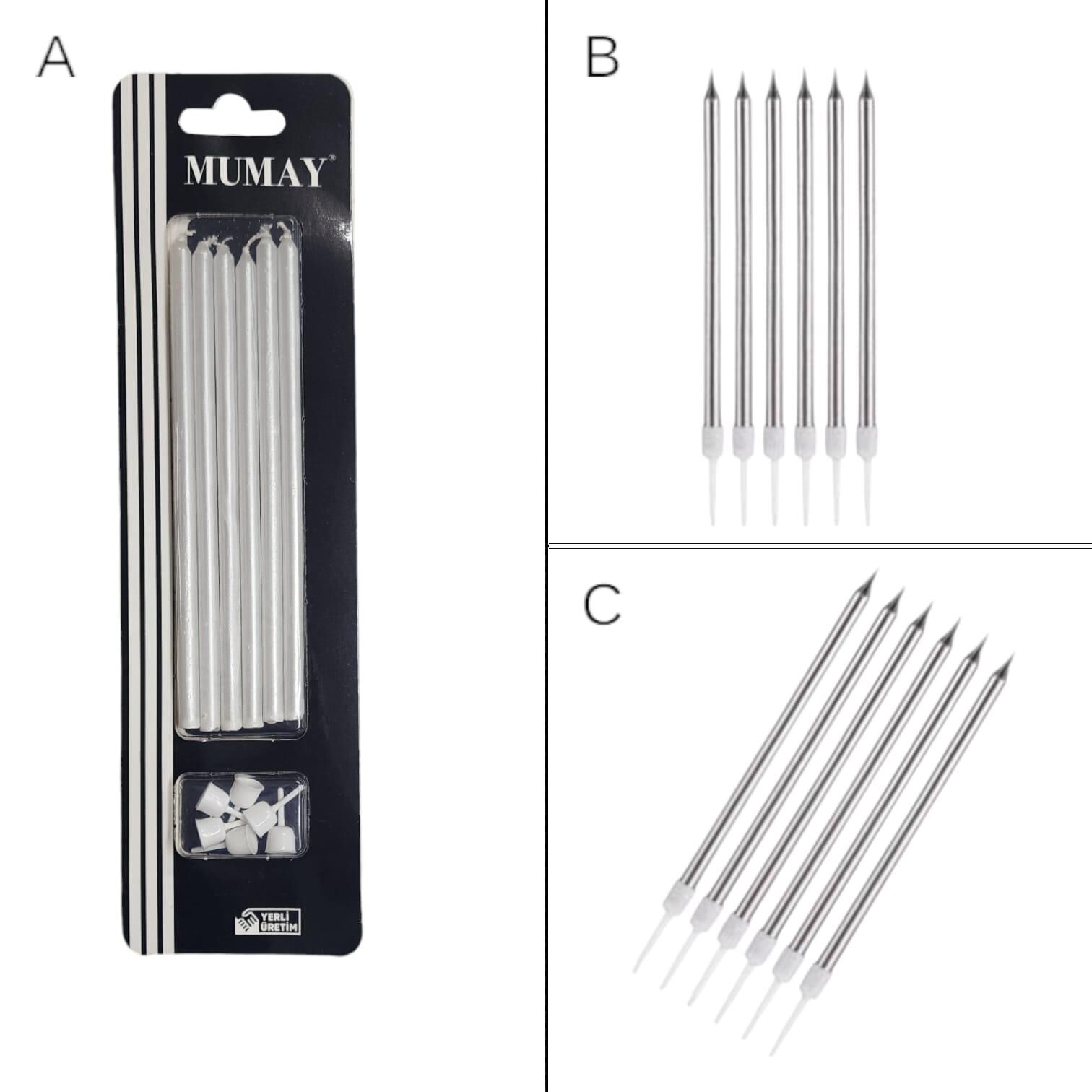 MUM 20 CM 7 Lİ GÜMÜŞ