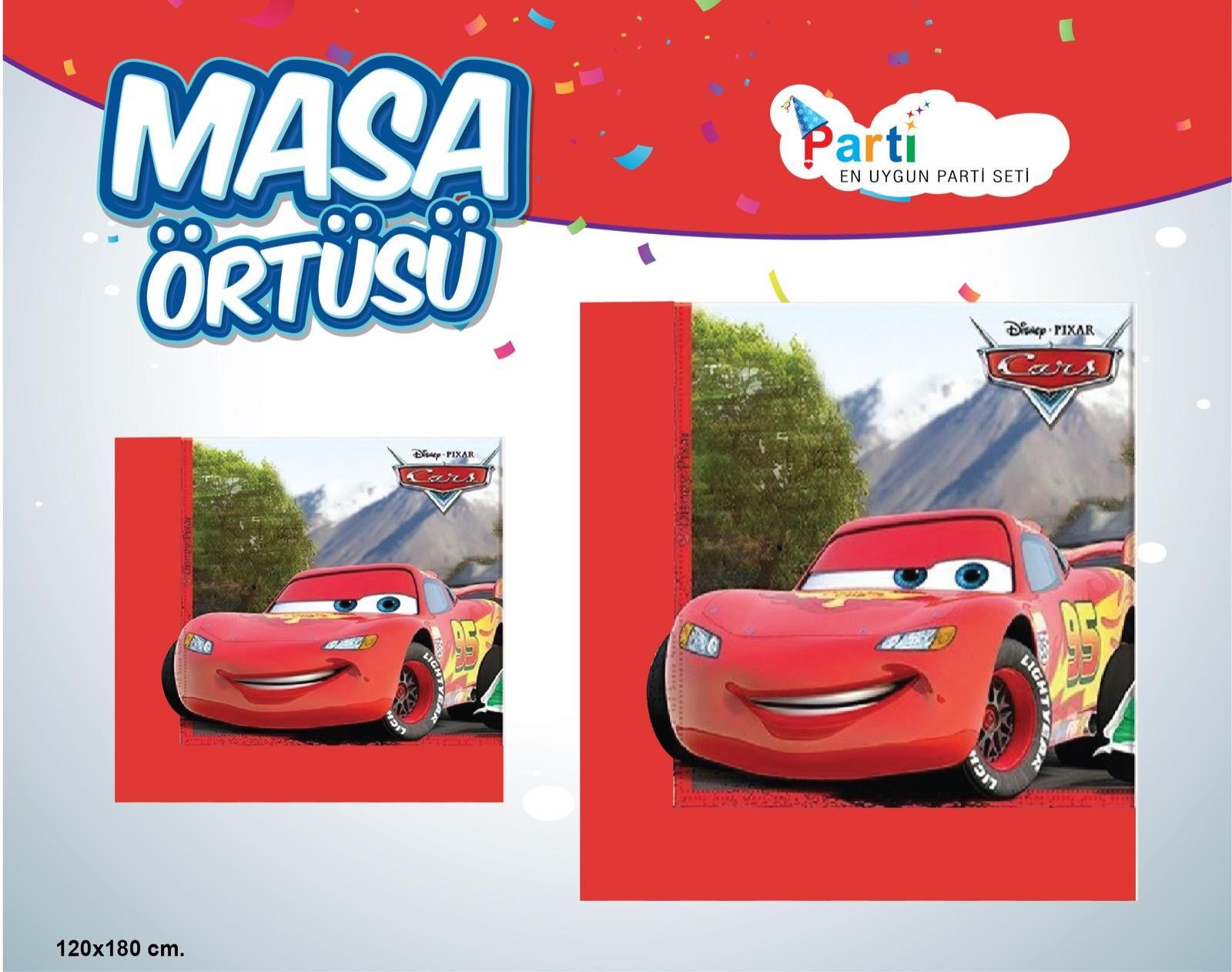 MASA ÖRTÜSÜ LİSANSLI CARS