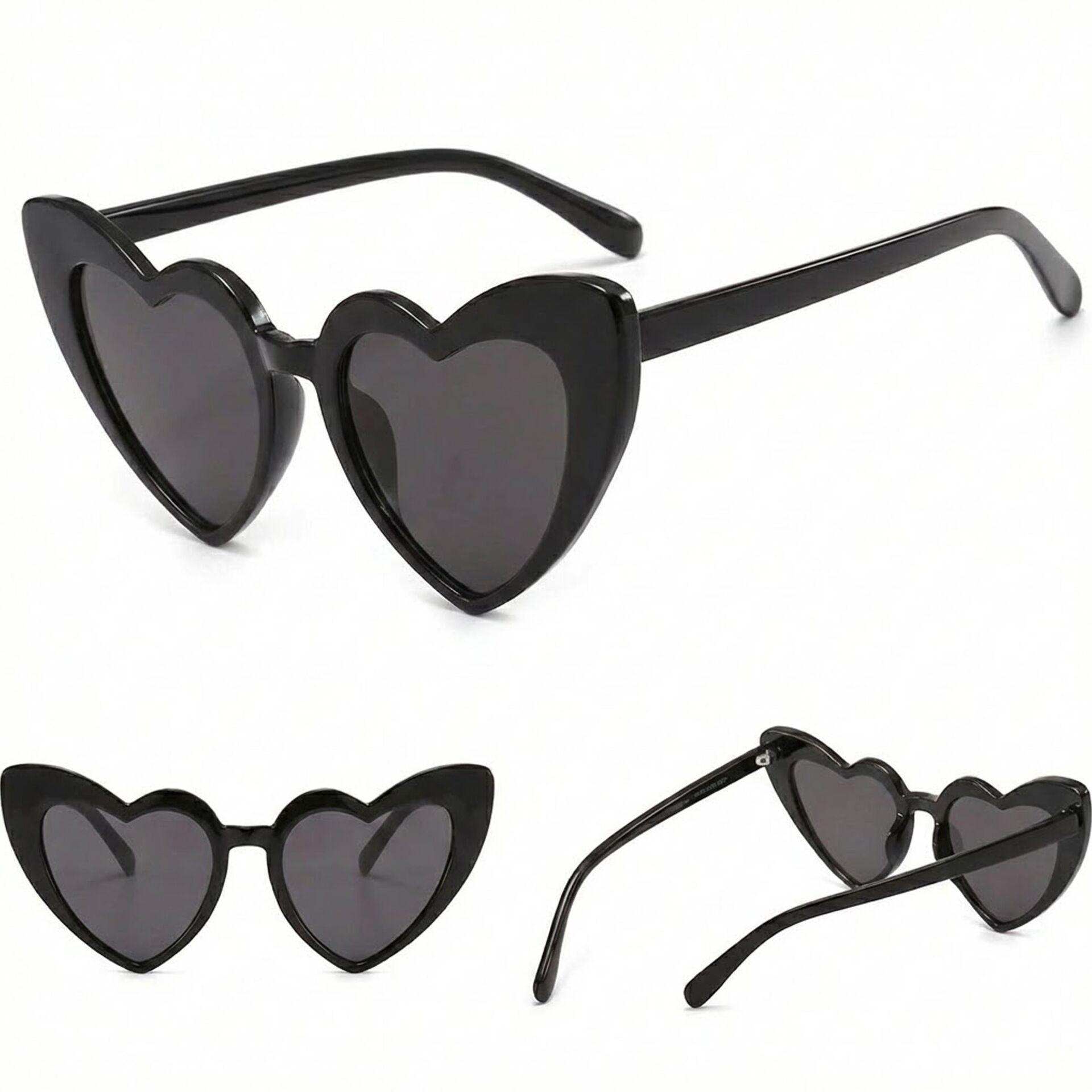 GELİN DAMAT GÖZLÜK GELİN KALP SİYAH